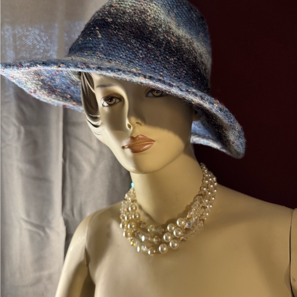 Paul Smith Blue Wide Brim Hat - Picture 3 of 4